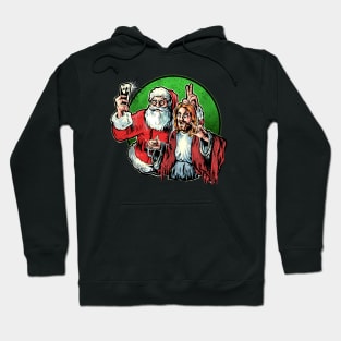 Santa Claus Jesus selfie Hoodie